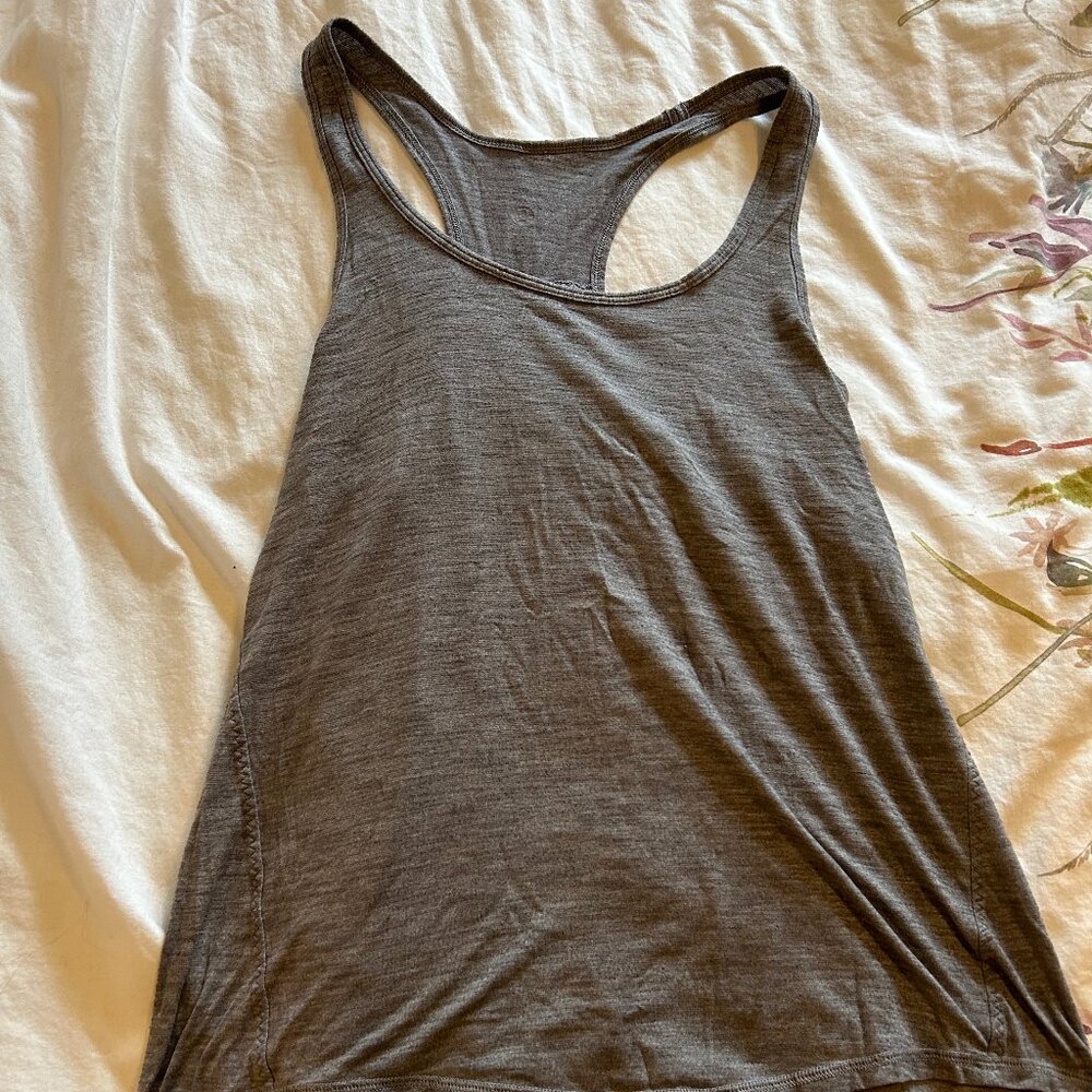 Lululemon Heathered Grey Racerback Tank